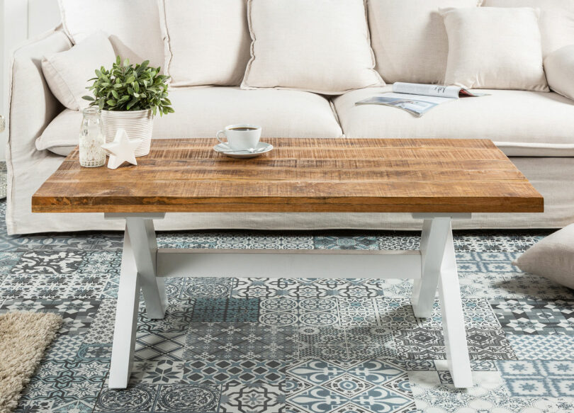 table basse de salon style romantique