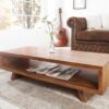 table basse de salon moderne en bois massif de sesham