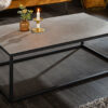 table basse rectangulaire finition gris béton