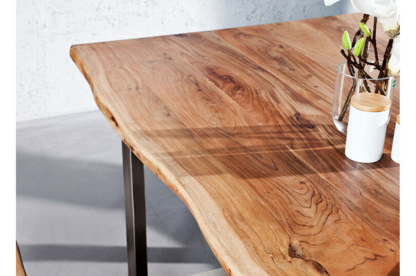 table repas rectangulaire bois massif design