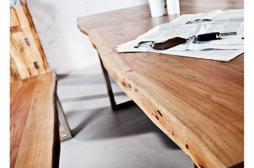 table repas rectangulaire bois massif design