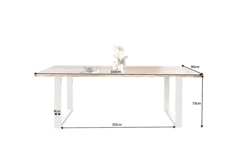 table repas rectangulaire bois massif design