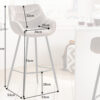 tabouret de bar en velours