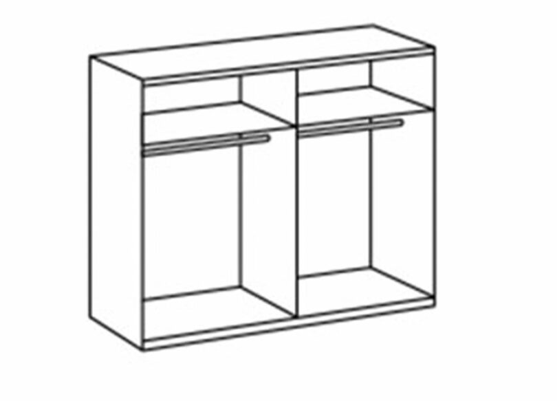 zoom sur lintérieur de larmoire avec miroir