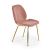 Chaise de séjour en microfibre rose