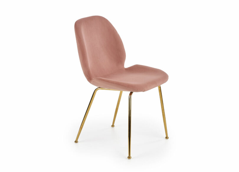 Chaise de séjour en microfibre rose