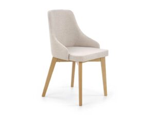 Chaise de séjour en tissu beige
