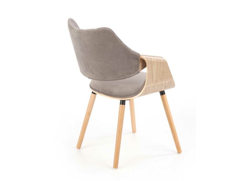 Dos de la chaise de séjour grise