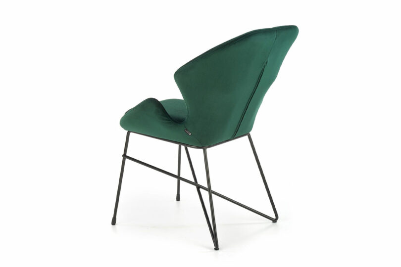 Dossier de la chaise de séjour en velours