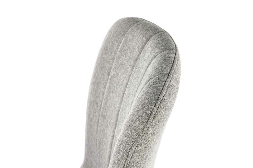 Dossier d ela chaise en tissu gris