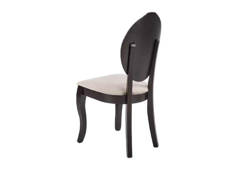 Dos de la chaise de séjour noire