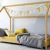 lit pour enfant cabane en bois