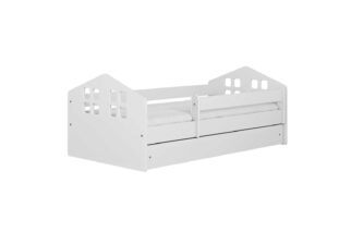 Lit enfant blanc en forme de maison