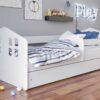 Lit enfant blanc design avec coffre de lit