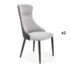 Chaises de séjour en tissu et simili cuir design