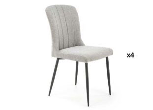 Chaises de salle à manger grises