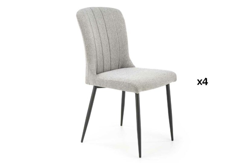 Chaises de salle à manger grises