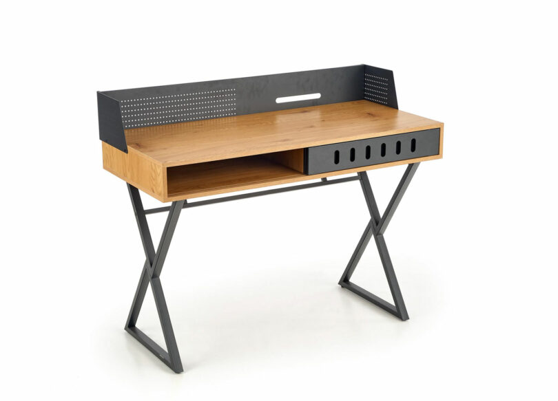 Meuble bureau en bois et métal