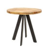 Table de repas ronde en bois naturelle