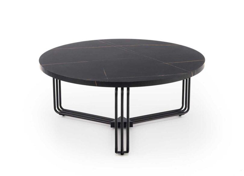 Table basse ronde design de salon