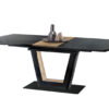 Table de repas en bois et noire