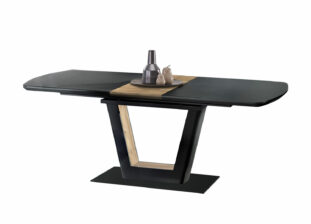 Table de repas en bois et noire