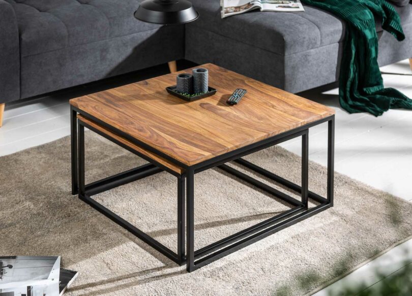Tables de salon en bois massif de Sesham