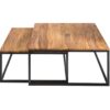 Tables basses encastrables en bois