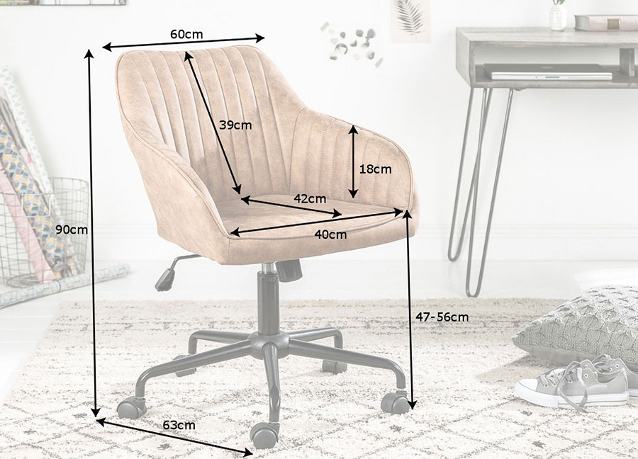 Dimensions de la chaise de bureau
