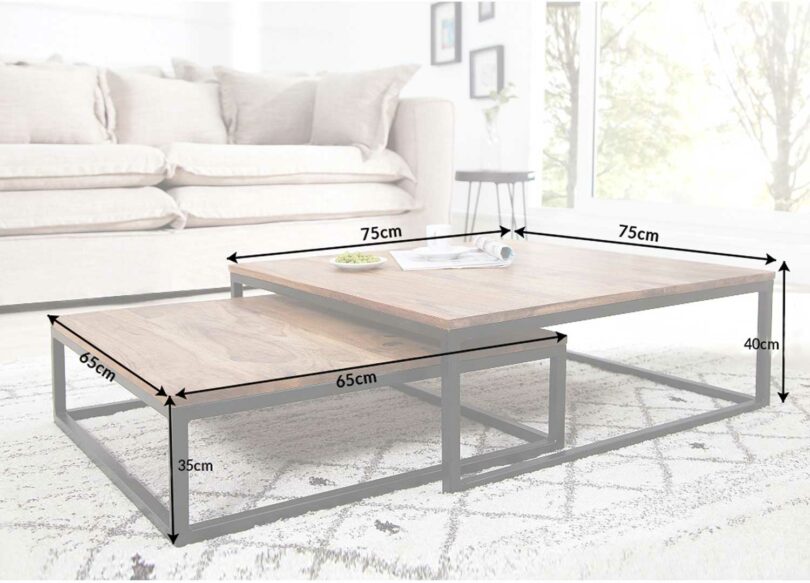 Dimensions des tables de salon modernes