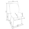 Dimensions de la chaise