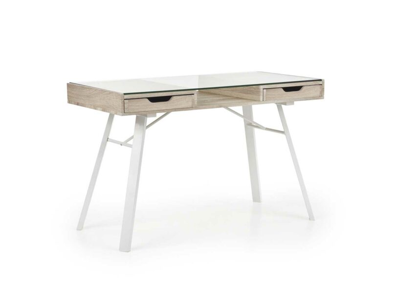bureau en verre moderne style scandinave