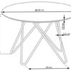 dimensions table de repas ronde