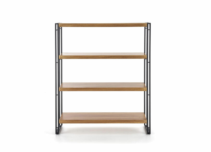 meuble étagère bibliothèque pas cher bois et métal