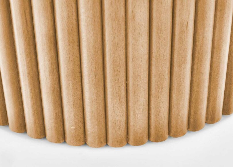 piétement de la table basse en bois ronde moderne
