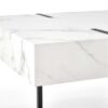 qualité et détail de la table basse moderne marbre blanc