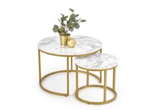tables gigognes effet marbre