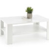 table basse moderne rectangulaire pas cher - Blanc