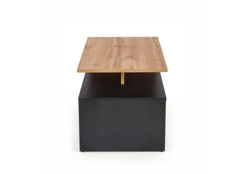 table basse noir et bois pas cher