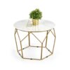 table d'appoint moderne effet marbre