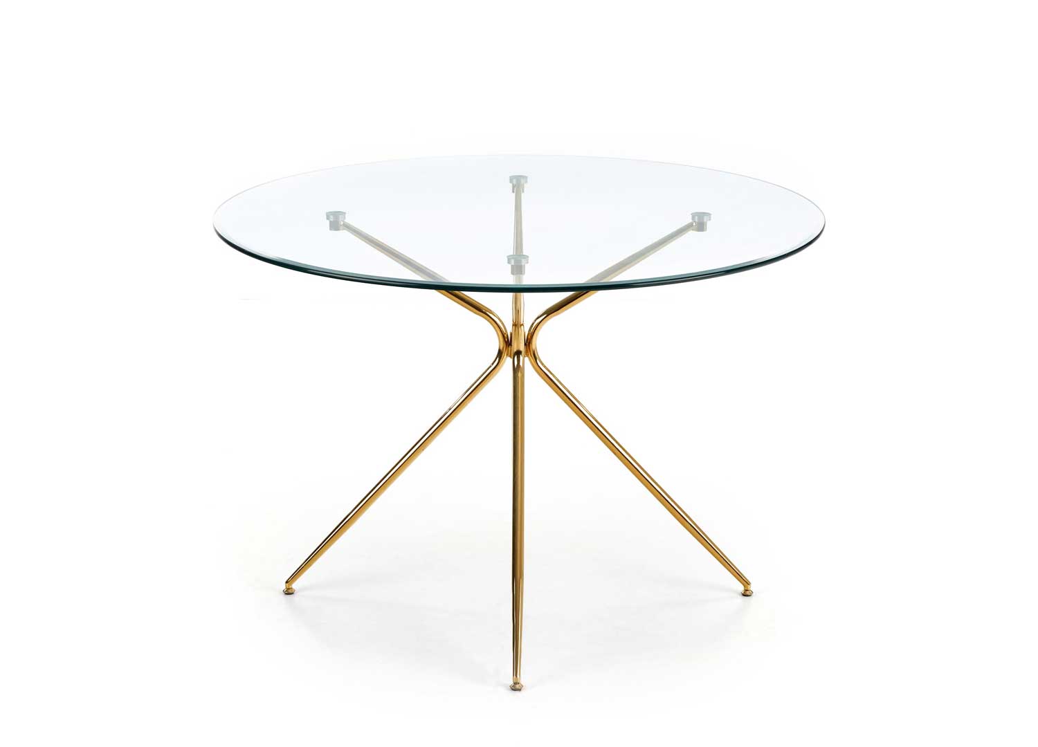 table de repas ronde en verre design