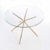 table de repas ronde en verre design et moderne