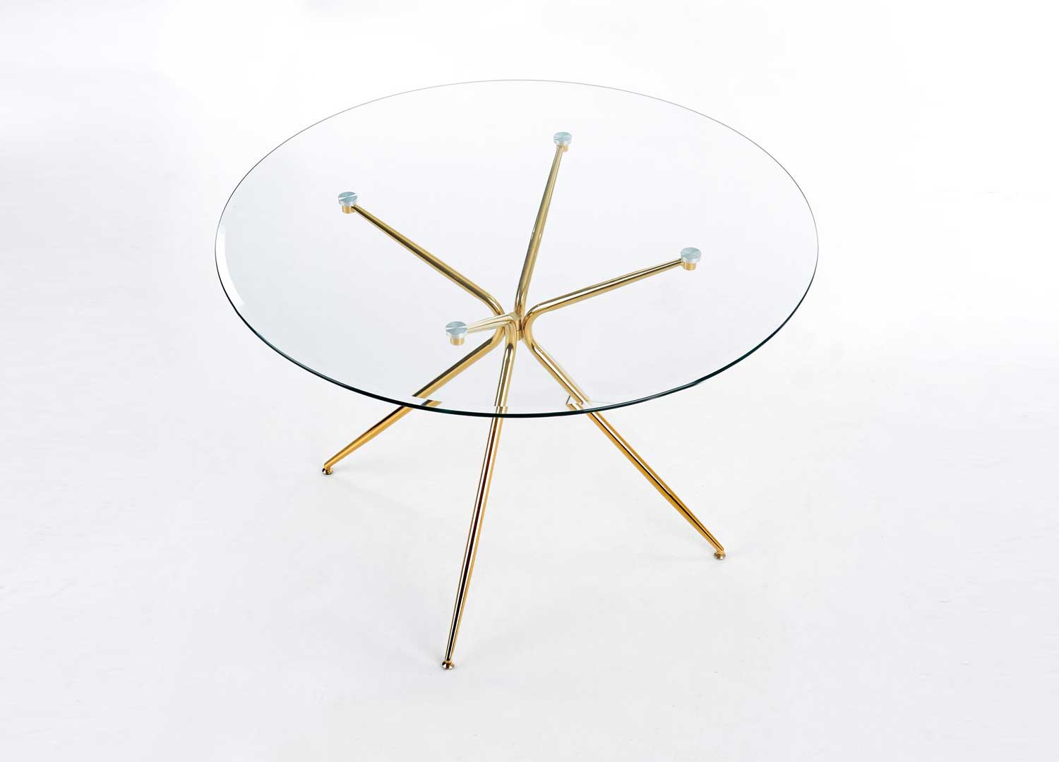 table de repas ronde en verre design et moderne
