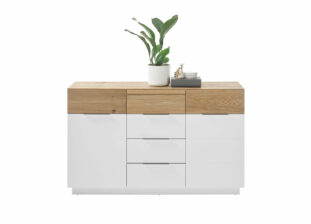 Buffet laqué blanc mat contemporain