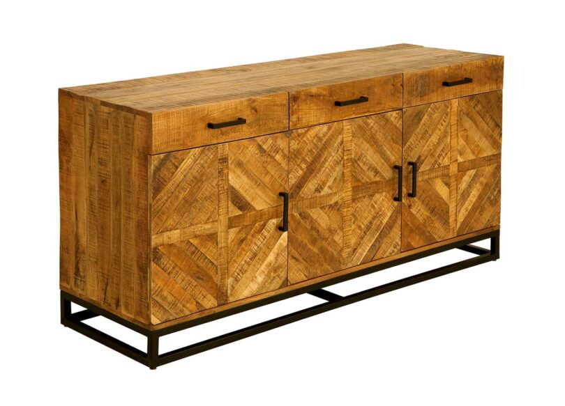 Meuble buffet en bois de Manguier massif