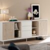 Meuble buffet long en bois