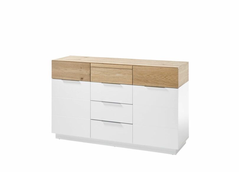 Buffet blanc et bois pas cher