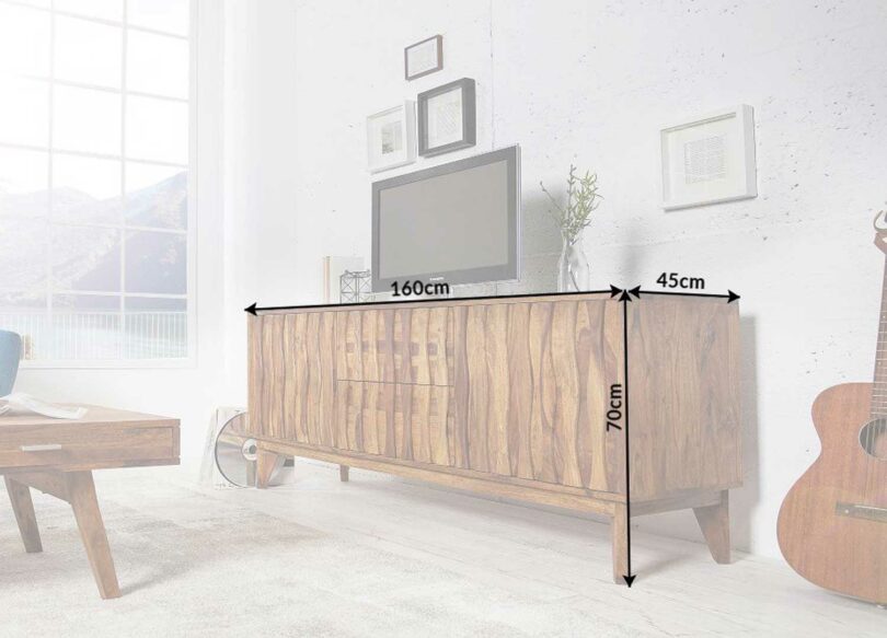 Dimensions du buffet en bois