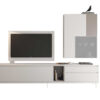 Ensemble tv design blanc contemporain