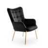 fauteuil relaxe moderne noir et doré - Noir
